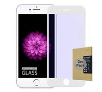 doupi 2X FullCover Screen Protector for iPhone 6 Plus / 6S Plus (5,5 inch), Premium 9H HD Anti Scratch [3D Touch Supported] Tempered Glass Film, 2-Pack, white