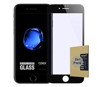 doupi 2X FullCover Screen Protector for iPhone 7 Plus / 8 Plus (5,5 inch), Premium 9H HD Anti Scratch [3D Touch Supported] Tempered Glass Film, 2-Pack, black