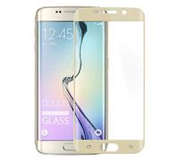 doupi 2X FullCover Screen Protector for Samsung Galaxy S6 Edge Plus, Preimium 9H Hartglas HD Displayschutz Anti Kratzer Glas Schutzfolie (2er Pack), gold