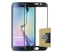 doupi 2X FullCover Screen Protector for Samsung Galaxy S6 Edge, Premium 9H HD Anti Scratch [3D Touch Supported] Tempered Glass Film, 2-Pack, black