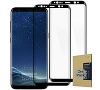 doupi 2X FullCover Screen Protector for Samsung Galaxy S8, Premium 9H HD Anti Scratch [3D Touch Supported] Tempered Glass Film, 2-Pack, black