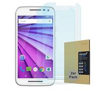 doupi 2X Screen Protector for Motorola Moto G (3rd. Gen.), Premium 9H HD Anti Scratch [3D Touch Supported] Tempered Glass Film, 2-Pack