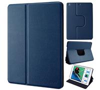 doupi Flip Cover for iPad 2 3 4, Protector Smart Sleep/Wake up Function Stand Case, darkblue