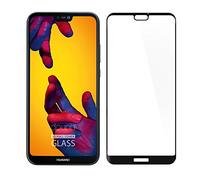 doupi FullCover Tempered Glass for Huawei P20 Lite - Premium 9H HD Anti Scratch [3D Touch Supported] Screen Protector, black