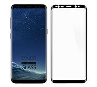 doupi FullCover Tempered Glass for Samsung Galaxy S8 - Premium 9H HD Anti Scratch [3D Touch Supported] Screen Protector, black