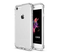 doupi PerfectFit AirClear Case for iPhone SE (2022) / iPhone 8/7 (4.7 inch) with Crystal Clear back shell and protection frame bumper cover, transparent