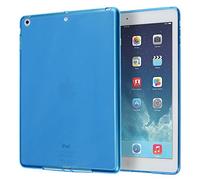 doupi PerfectFit TPU Case for iPad Air (1. Gen.) Silicone Case Cover Bumper Skin Matte Clear Blue
