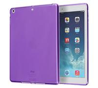 doupi PerfectFit TPU Case for iPad Air (1. Gen.) Silicone Case Cover Bumper Skin Matte Clear Purple