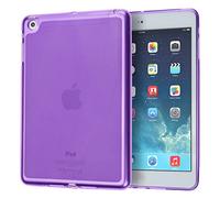 doupi PerfectFit TPU Case for iPad mini 1 2 3 with Retina Display Silicone Case Cover Bumper Skin Matte Clear Purple