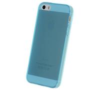 doupi PerfectFit TPU Case for iPhone 5 5S SE with built-in dust plugs Silicone Case Cover Bumper Skin Matte Clear Blue