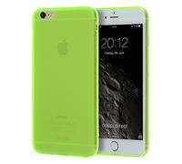 doupi PerfectFit TPU Case for iPhone 6 6S (4.7 inch) with built-in dust plugs Silicone Case Cover Bumper Skin Matte Clear Green
