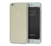doupi PerfectFit TPU Case for iPhone 6 Plus / 6S Plus (5.5 inch) with built-in dust plugs AllClear Silicone Schale Bumper Cover complete Transparent