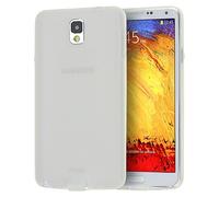 doupi PerfectFit TPU Case for Samsung Galaxy Note 3 with built-in dust plugs Silicone Case Cover Bumper Skin Matte Clear White