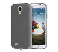 doupi PerfectFit TPU Case for Samsung Galaxy S4 with built-in dust plugs Silicone Case Cover Bumper Skin Matte Clear Black
