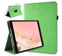 doupi Smart Flip Cover for iPad Pro 10.5 inch & iPad Air 3 (2019), Deluxe Protective Case with Sleep/Wake Function 360 Degree Rotatable Stand Screen Protector, Green