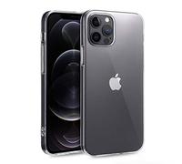 doupi UltraSlim AllClear Case for iPhone 12 Pro Max (6.7 inch), Ultra Thin Feather Light TPU Silicon Skin Protective Cover, Complete Transparent