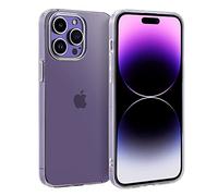 doupi UltraSlim AllClear Case for iPhone 14 Pro Max (6.7 inch), Ultra Thin Feather Light TPU Silicon Skin Protective Cover, Complete Transparent