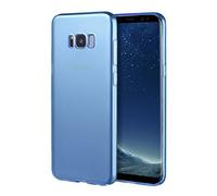 doupi UltraSlim AllClear TPU Case Samsung Galaxy S8 Plus Silicone Feather Light Cover Protective Shell, blue