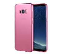 doupi UltraSlim AllClear TPU Case Samsung Galaxy S8 Plus Silicone Feather Light Cover Protective Shell, pink