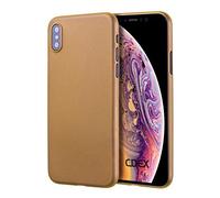 doupi UltraSlim Case for iPhone XS (5.8 inch), Ultra Thin Fine Mat Feather Light Skin Protective Cover, Orange