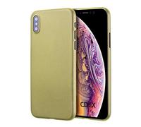doupi UltraSlim Case for iPhone XS (5.8 inch), Ultra Thin Fine Mat Feather Light Skin Protective Cover, Yellow