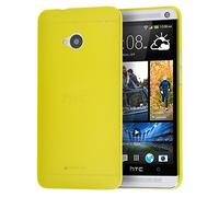 doupi UltraSlim Cover for HTC ONE (M8), Fine Mat Feather Light Bumper Protector Sleeve Skin Case, Yellow