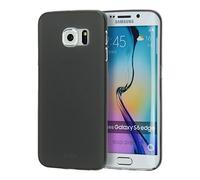 doupi UltraSlim Cover for Samsung Galaxy S6 Edge, Fine Mat Feather Light Bumper Protector Sleeve Skin Case, Black