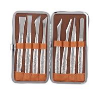 DOUQIFEI 8 Pcs Ingrown Toenail Removal Pedicure Kit with PU Storage Box, Foot Care Nail File for Calluses and Dead Skin Removal