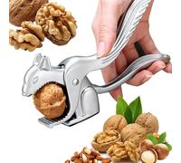 DOUQIFEI Nut Cracker Clip, Walnut Cracker Tools Squirrel Shape Zinc Alloy Walnut Opener Laboratory Saving Heavy Duty Multi Purpose Nutcracker for Nuts