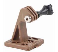 DOUQIFEI Portable Action Camera Helmet Adapter Base, Suitable for Most Action Cameras on the Market (Soil Color)