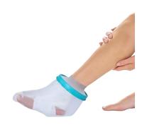 DOUQIFEI Waterproof Foot Cover for Shower, Reusable Foot Cast Covers for Showering Adult Silicone Bath Foot Cast Protector for Broken, Ankle, Burns, Waterproof (28cm)