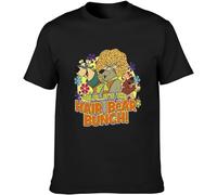 douqnayu The Hair Bear Bunch 80S Saturday Morning Cartoons T-Shirt Men's Black Tees Unisex Shirt, black, M