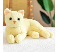 Dous Cat Plush Toy - Realistic Soft Cuddly Stuffed Animal, Cute Kitty Kittens Toy, Fluffy Soothing Hugging Sleeping Plush for Birthday, Christmas, Children's Day Gift for Kids Baby