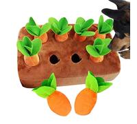 Dous Dog Carrot Plush Toy, Snuffle Mat For Dogs,Soft And Comfortable Non-slip Bottom Pull Radish Toy Plucking Radish Plush Toy Picking Carrots Harvesting Toys,Eliminating Boredom And Stress