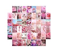 Dous Wall Collage Kit Aesthetic Pictures,Pink Aesthetic Art Print Photo Collection Collage Print Kit Small Posters for Room Aesthetic,Room Decor for Teen Girls,Aesthetic Pictures for Bedroom Walls