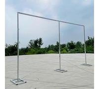 DouSeiAi 10x20FT Portable Pipe and Drape Backdrop Stand Kit, Heavy Duty Arch Backdrop Frame, Adjustable Metal Curtain Stand for Parties, Wedding Photography, Stage Decor