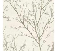 Douthfolle Tree Wallpaper, 44 x 500 cm Light Gray Tree Branch Texture Self Adhesive Wallpaper, Easy Artistic Line Style Self Adhesive Furniture Wrap for Living Room,Bathroom,Drawer,Cabinets,Bedroom