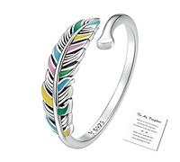 DouuYuhet 925 Sterling Silver To My Daughter Anxiety Rings for Women Cubic Zirconia Anxiety Ring for Daughter Sterling Silver Spinner Ring Gifts with, Rhinestones, Cubic Zirconia