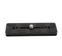 DouWen MO 120mm Quick Release Plate for Arca Swiss Standard, Aluminum Alloy Camera Tripod Plate with 3/8 Inch Screw and D Ring, Non - Slip Rubber Pads for Ball Head Mounting