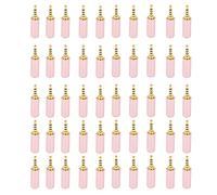 DouWen MO 2.5mm Stereo Headphone Plug Jack, 4 Pole Audio Cable Connector, Metal Material with Clear Sound Transmission, 50Pcs Replacement Plugs for DIY Headphone and Audio Cab