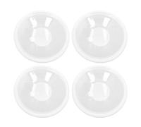 DouWen MO 4pcs Milk Collector Catcher, Wearable Nursing Cup, Leak Proof Reusable Overflow Milk Hands Silicone Breastmilk Saver, Bust Shells for Breastfeeding Moms, Soft Comfortable Materi