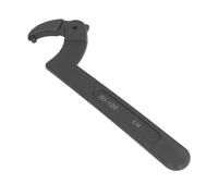 DouWen MO Adjustable Hook Spanner, C Type Hook Wrench with 2 to 4 3/4in Adjustable Opening, Round Head CRV Wrench for Vehicle Machinery Maintenance, Professional Tool for Tight Spaces and Aw