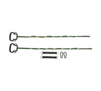 DouWen MO Hanging Gymnastic Ring, Adjustable Gymnastic Training Ring, 7 Gear ABS Polyester Metal Sturdy Swing for Kids Physical Fitness, 360 Degree Rotating Climbing Ring with Non Slip Grip