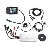 DouWen MO JN22A Electric Conversion Kit, Cycling Riding Controller Kit, Water Proof UKC3 Color Screen Meter with Throttle Dial and Power Sensor, 36V 48V for 500W Motor, Easy Installation for