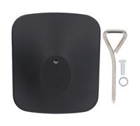 DouWen MO Metal Speaker Stand for KEF LSX II Wireless HiFi Speaker, Desktop Speaker Stand with 15 Degree Tilt, Non Slip Vibration Reduction Mount Holder for Computer Desk Shelf (Black)