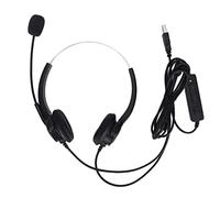 DouWen MO USB Headset XY 100B 2U, Computer Headset with Noise C phone, 2.1M Cable for Call Center Customer Service Online hing Skype Zoom Meetings, Comable weight