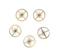 DouWen MO Watch Balance Wheel with Full Swing Hairspring Replacement for 8205 Movement, Alloy Balance Assembly for Watch Repair, Includes 5 Pcs in Storage Box for Professional