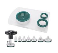DouWen MO Watch Suction Back Case Opener Set, Nonmarking Silicone Die Watch Cover Remover with 9 Sizes for 16mm to 66mm Rotating Watch Backs, Ergonomic Handle for Watch Repair (Orange)