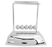 DouWen MO Z Shaped Pendulum Balance Balls, Newton's Cradle Educational Toy, Steel Ball Physics Desk Decor with Wooden Base, Fun Science Experiment for Kids, Office Table Decoration