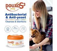 DOUXO S3 PYO Antibacterial and Antifungal Dog Cat (Wipes) Veterinary Recommended Clinically Proven Hypoallergenic Fragrance Skincare Selection 30 pads